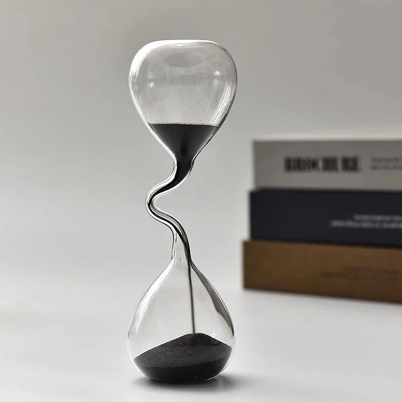 Kavisli Tasarım Siyah Kum Saat - Interior Design Years Of School incelemesi ve fiyatı