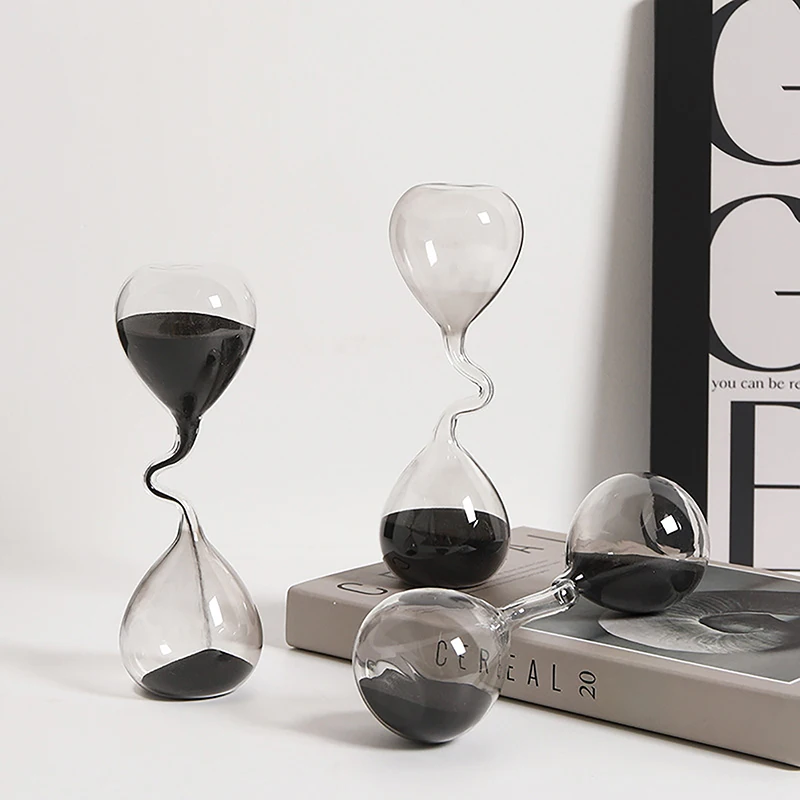 Kavisli Tasarım Siyah Kum Saat - Interior Design Years Of School incelemesi ve fiyatı